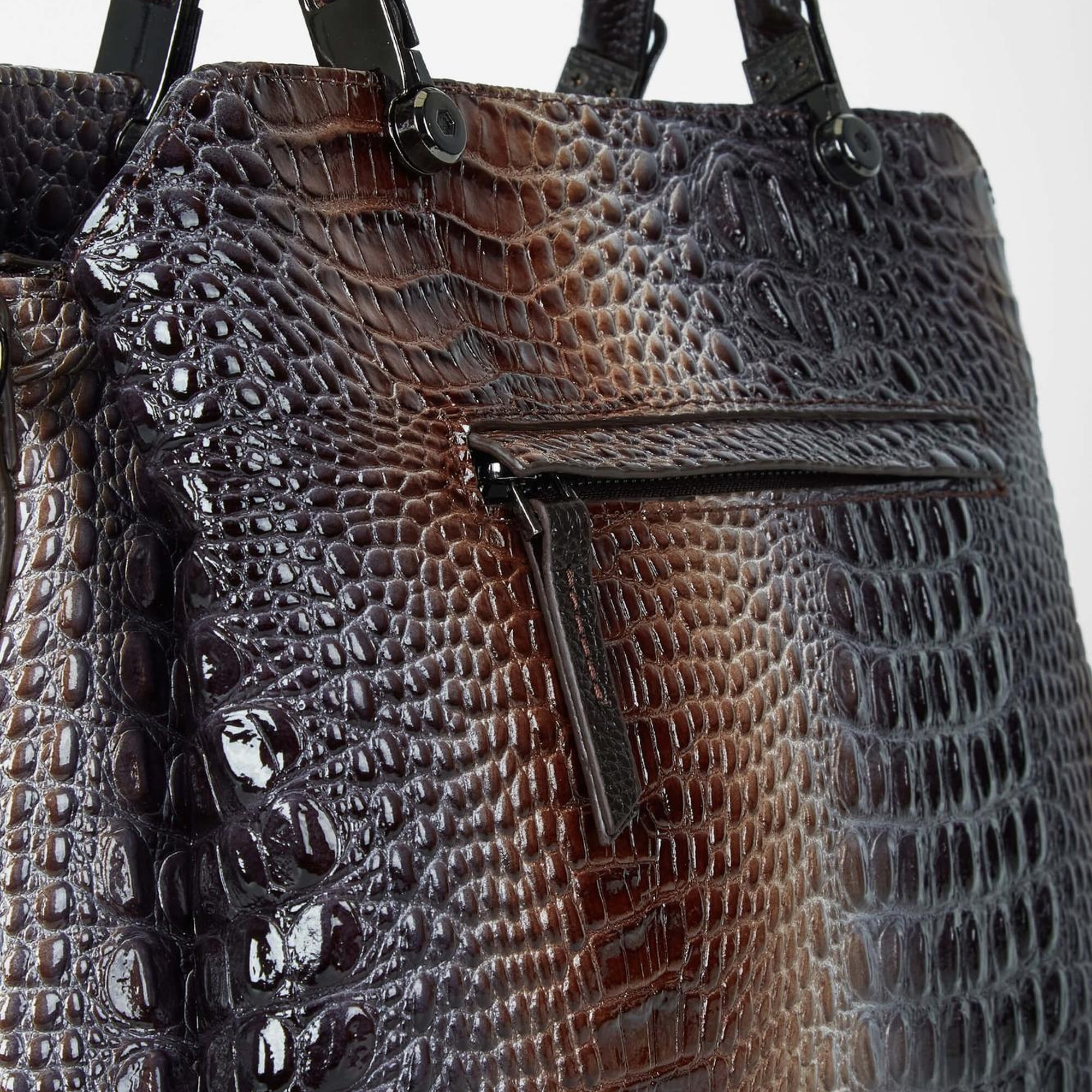 Tamer Tanca Kadın Hakiki Deri Vizon/Lacivert Kol Çantası