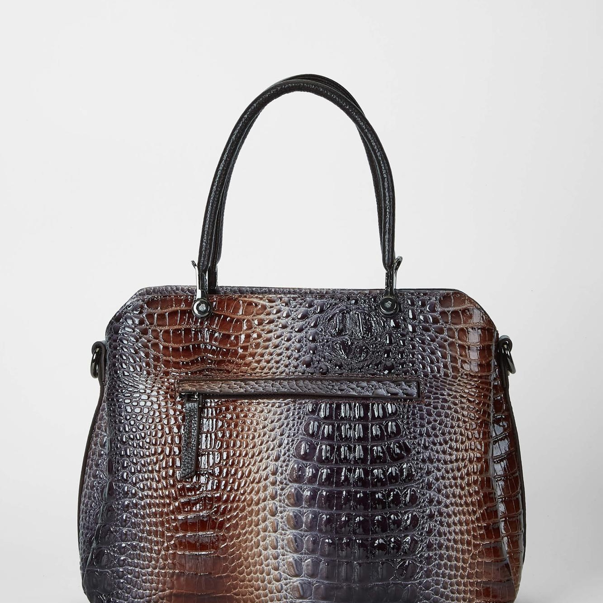 Tamer Tanca Kadın Hakiki Deri Vizon/Lacivert Kol Çantası