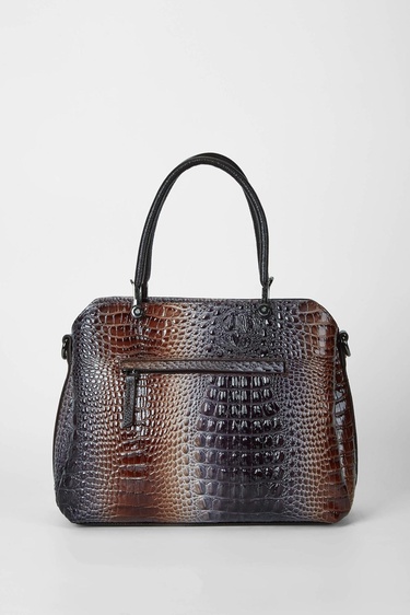  Tamer Tanca Kadın Hakiki Deri Vizon/Lacivert Kol Çantası