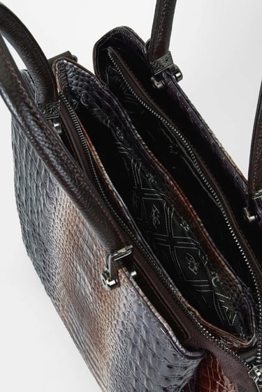  Tamer Tanca Kadın Hakiki Deri Vizon/Lacivert Kol Çantası