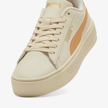  Puma Smash Platform Kadın Krem Spor Ayakkabı