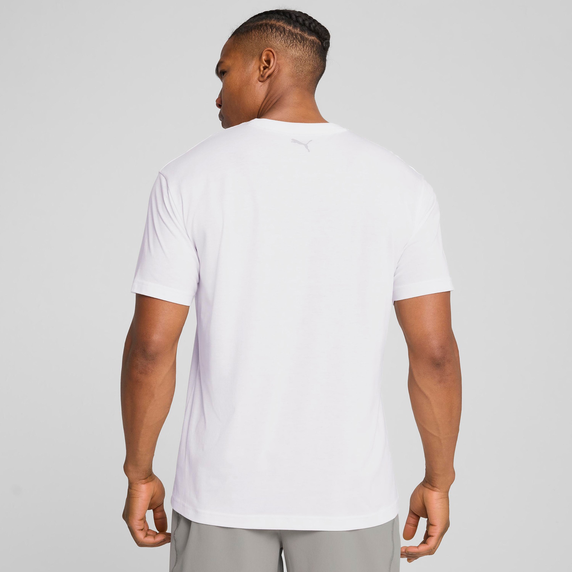 Puma Graphics Erkek Beyaz Antrenman T-Shirt