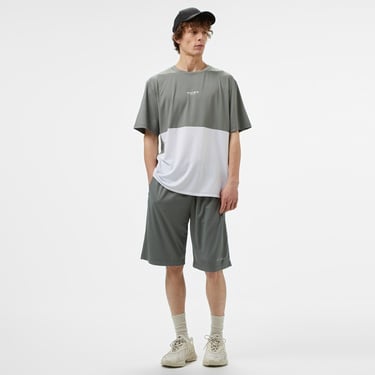  UNITED4 Sport Erkek Gri/Beyaz Antrenman T-Shirt