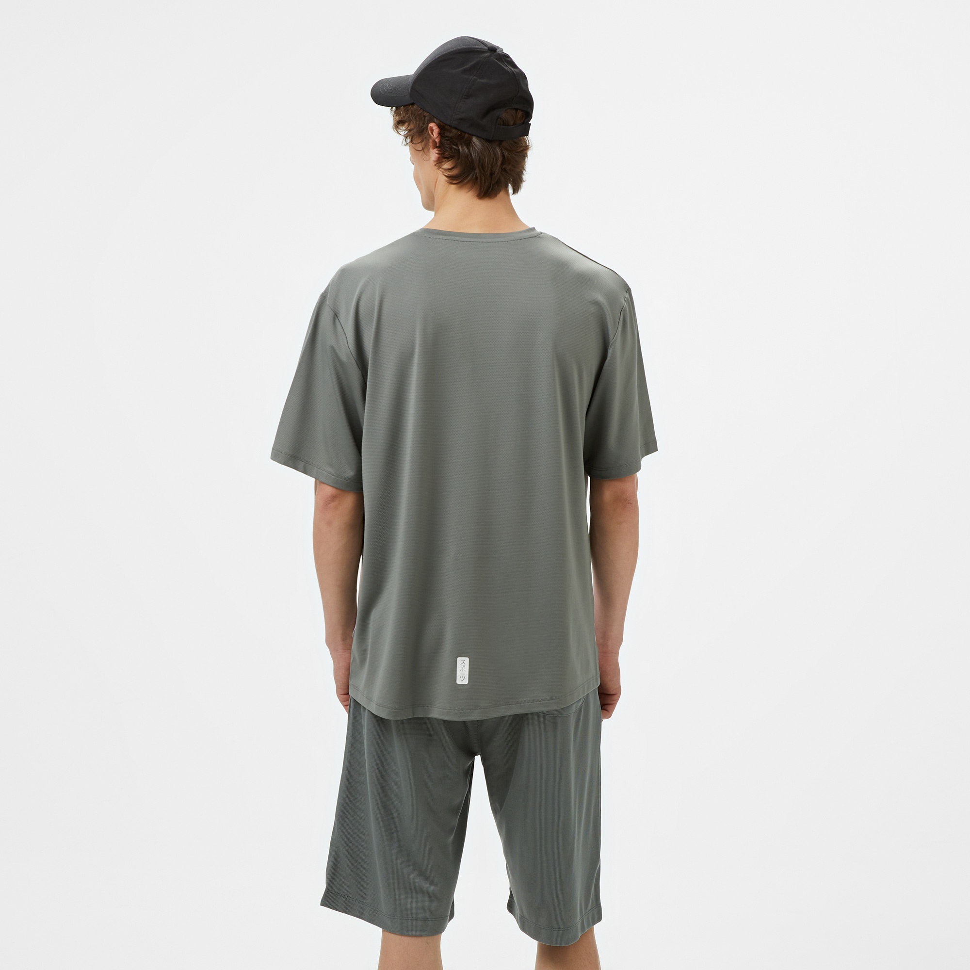 United4 Sport Erkek Gri/Beyaz Antrenman T-Shirt