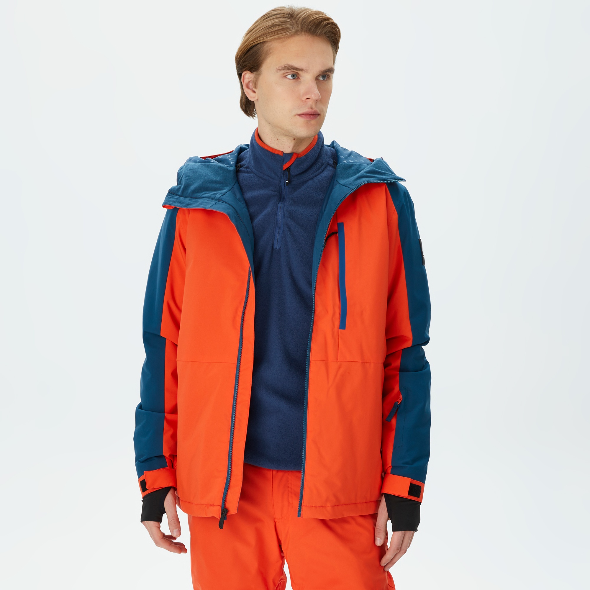 Quiksilver Mission Erkek Turuncu Kayak Montu