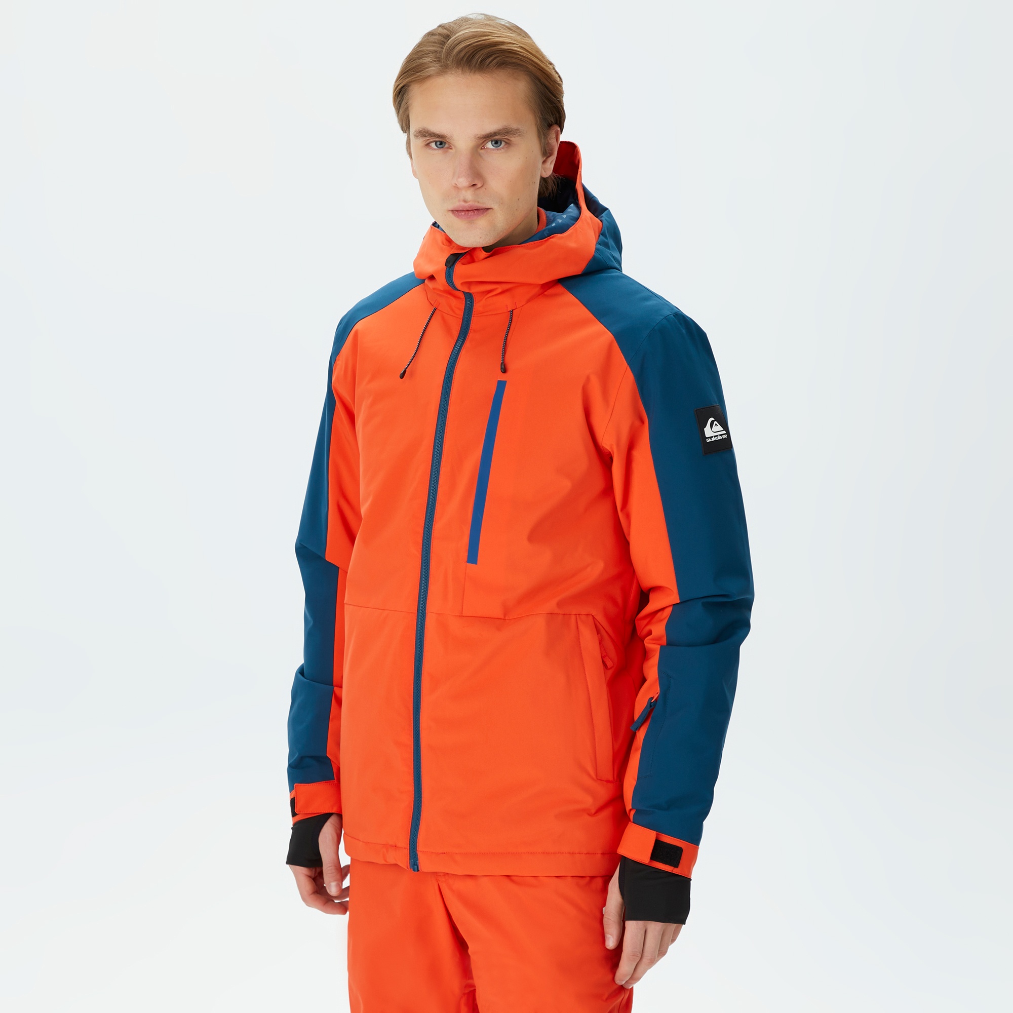 Quiksilver Mission Erkek Turuncu Kayak Montu