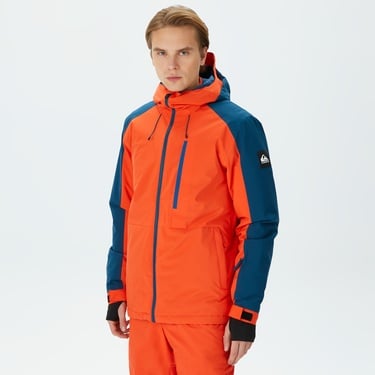  Quiksilver Mission Erkek Turuncu Kayak Montu