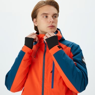  Quiksilver Mission Erkek Turuncu Kayak Montu