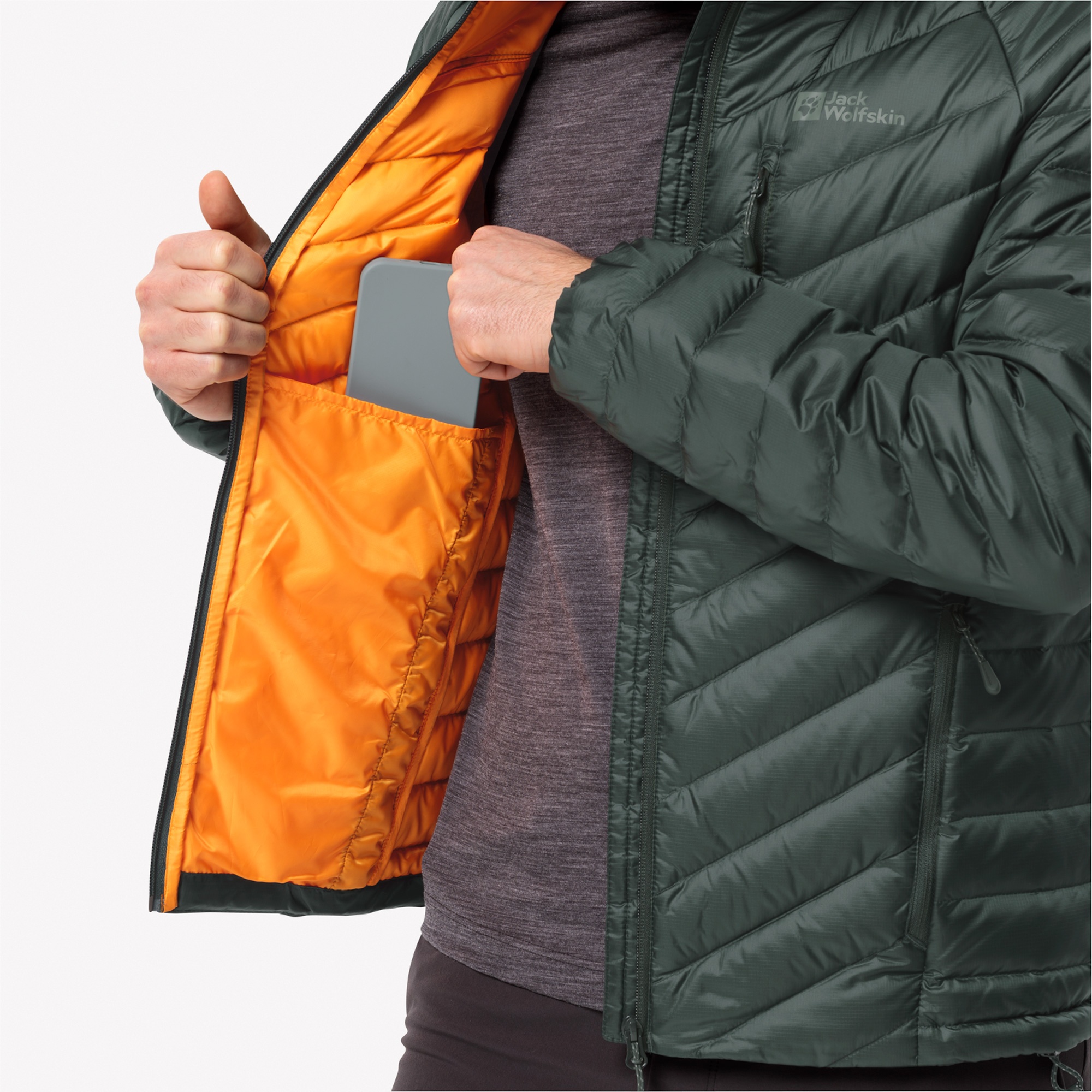 Jack Wolfskin Passamani Down Erkek Yeşil Outdoor Mont