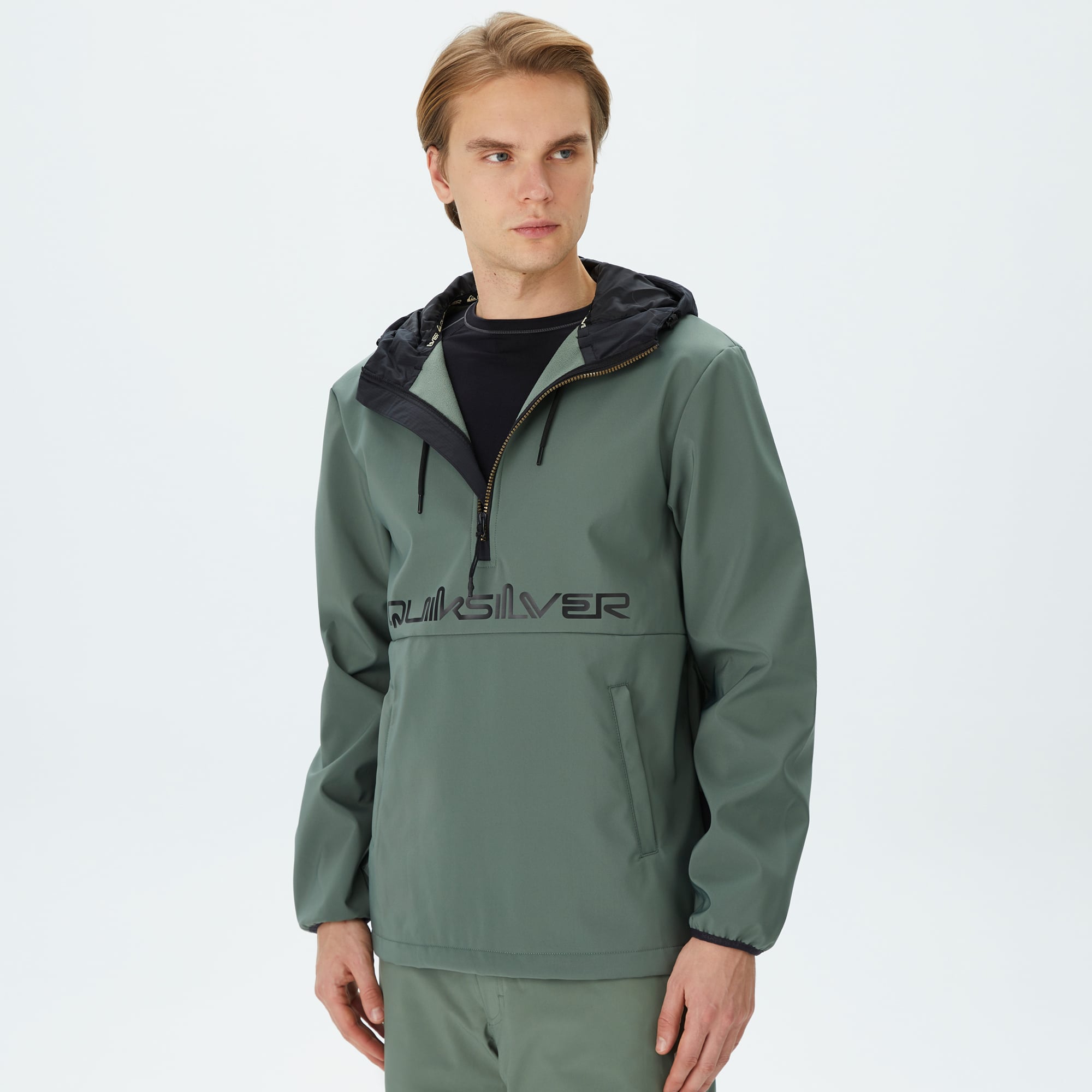  Quiksilver Live For The Ride Erkek Yeşil Outdoor Ceket