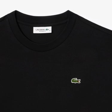  Lacoste Kadın Relaxed Fit Bisiklet Yaka Siyah T-Shirt