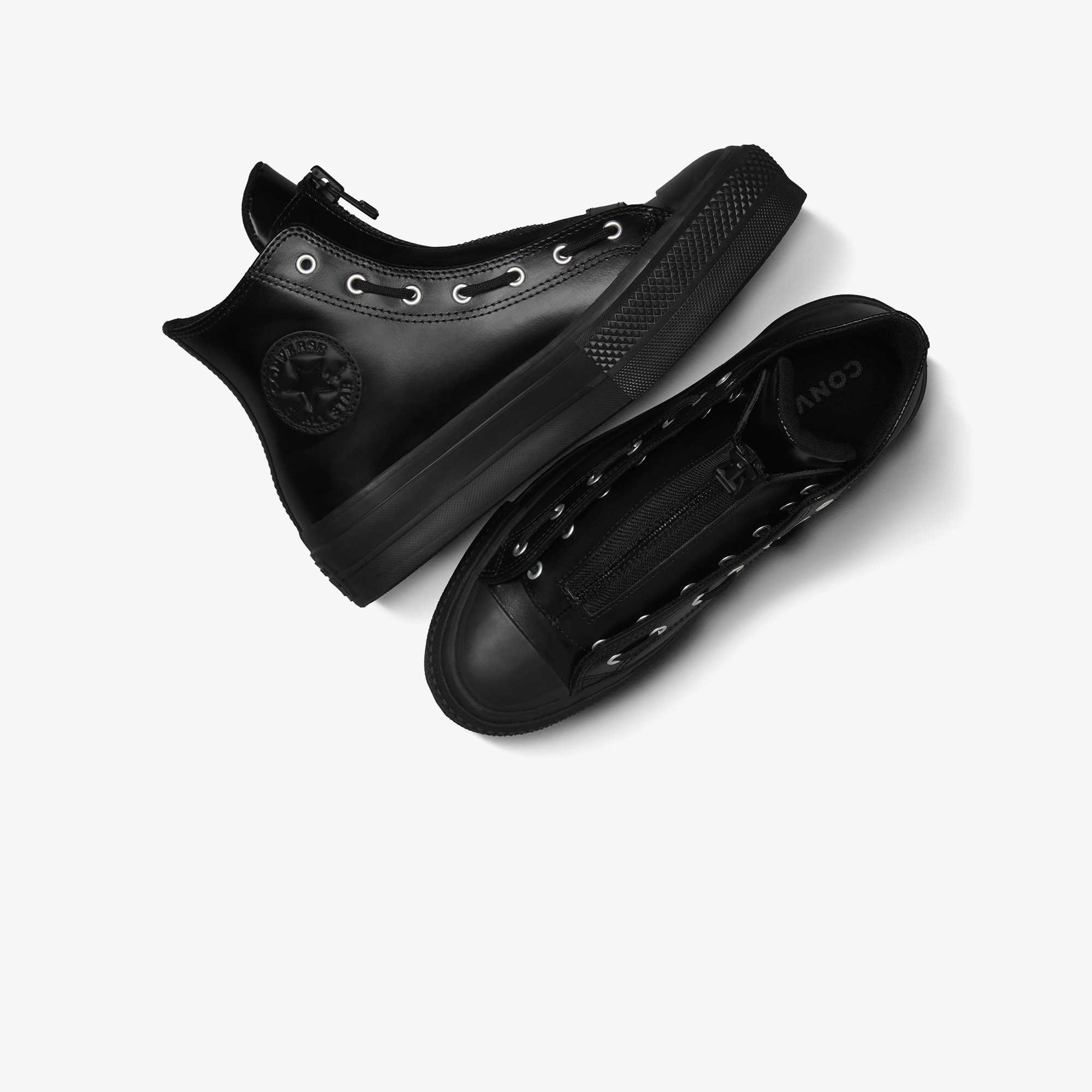 Converse Chuck Taylor All Star Lift Kadın Siyah Deri Bot