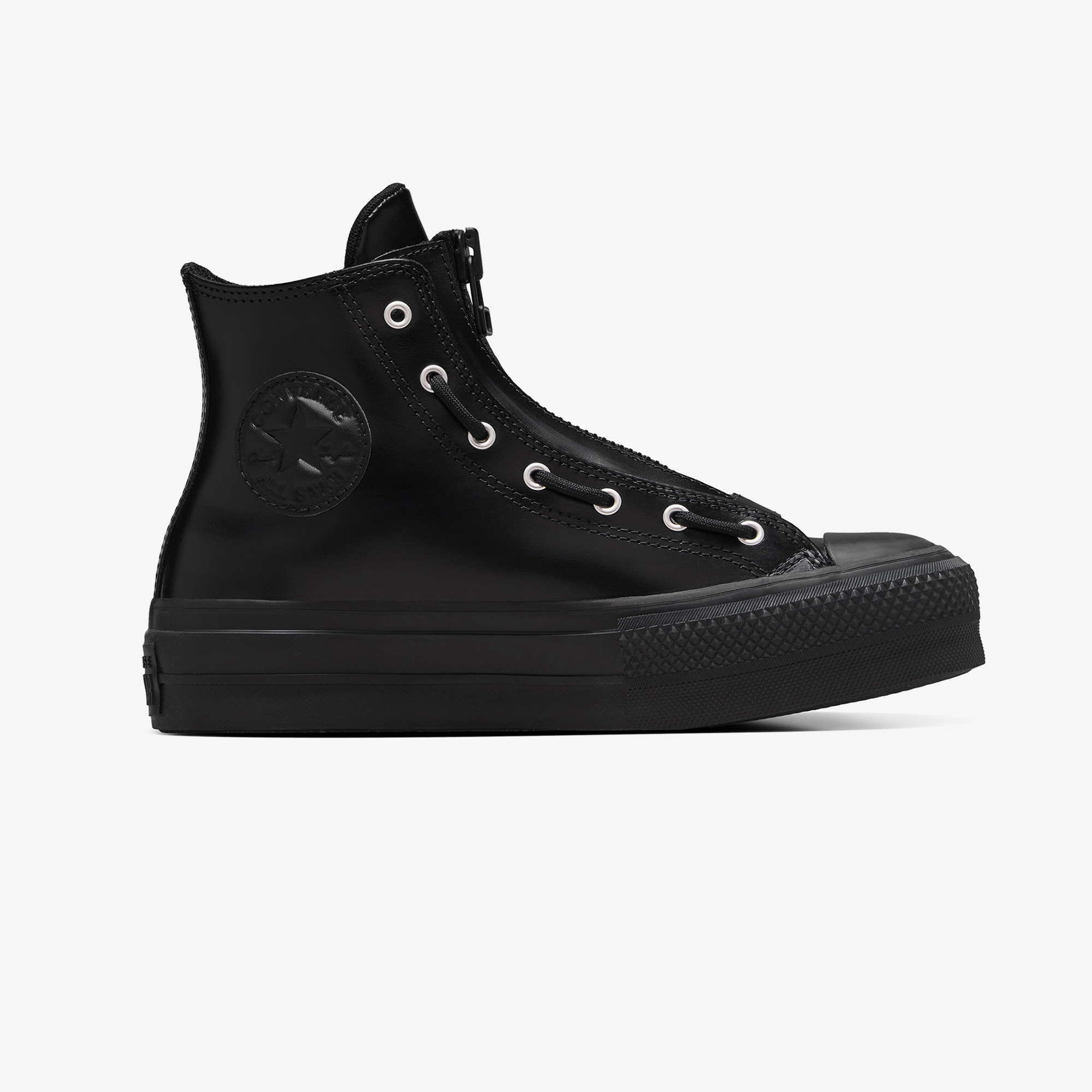 Converse Chuck Taylor All Star Lift Kadın Siyah Deri Bot