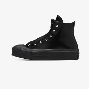  Converse Chuck Taylor All Star Lift Kadın Siyah Deri Bot