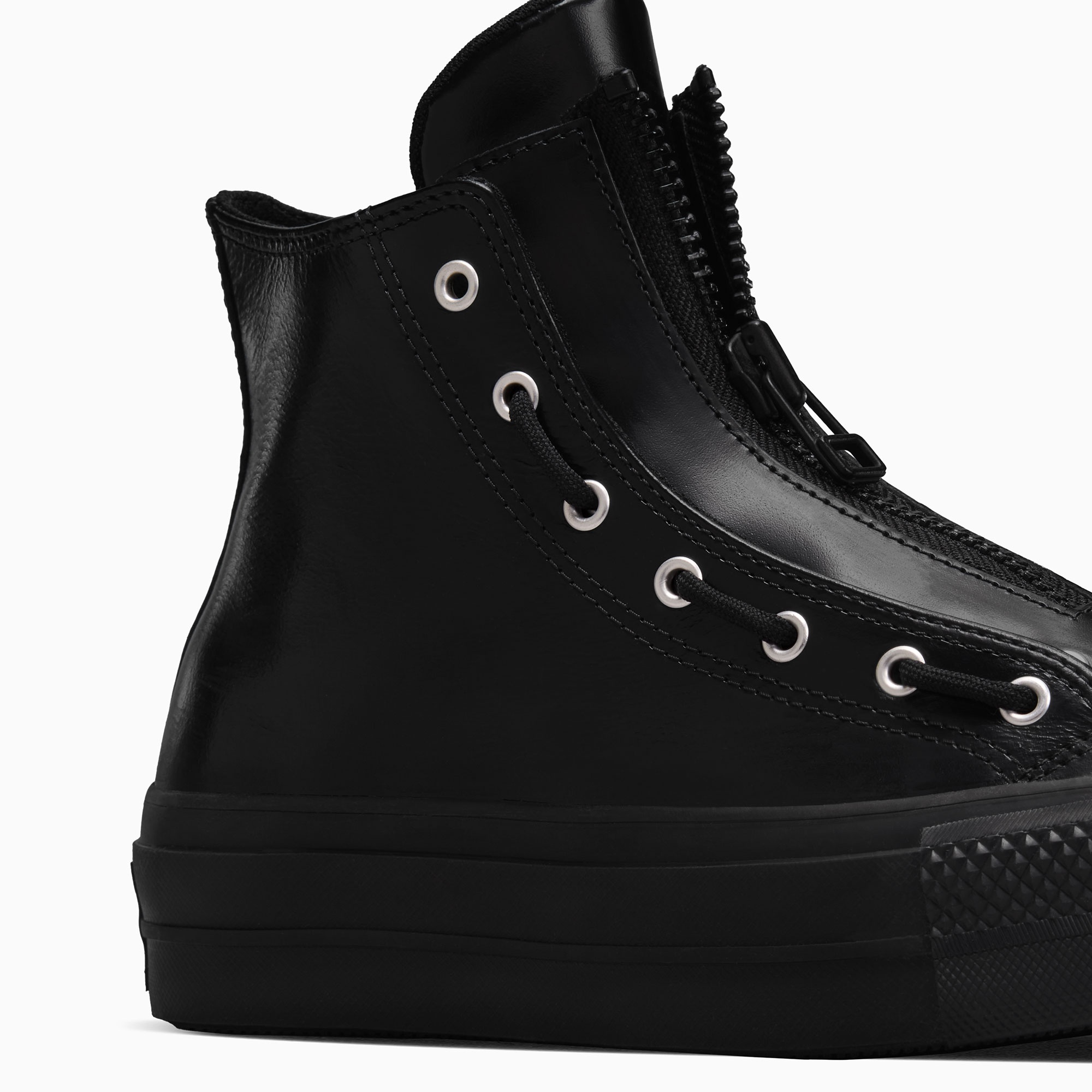 Converse Chuck Taylor All Star Lift Kadın Siyah Deri Bot