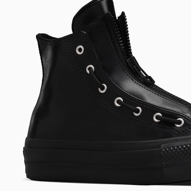  Converse Chuck Taylor All Star Lift Kadın Siyah Deri Bot