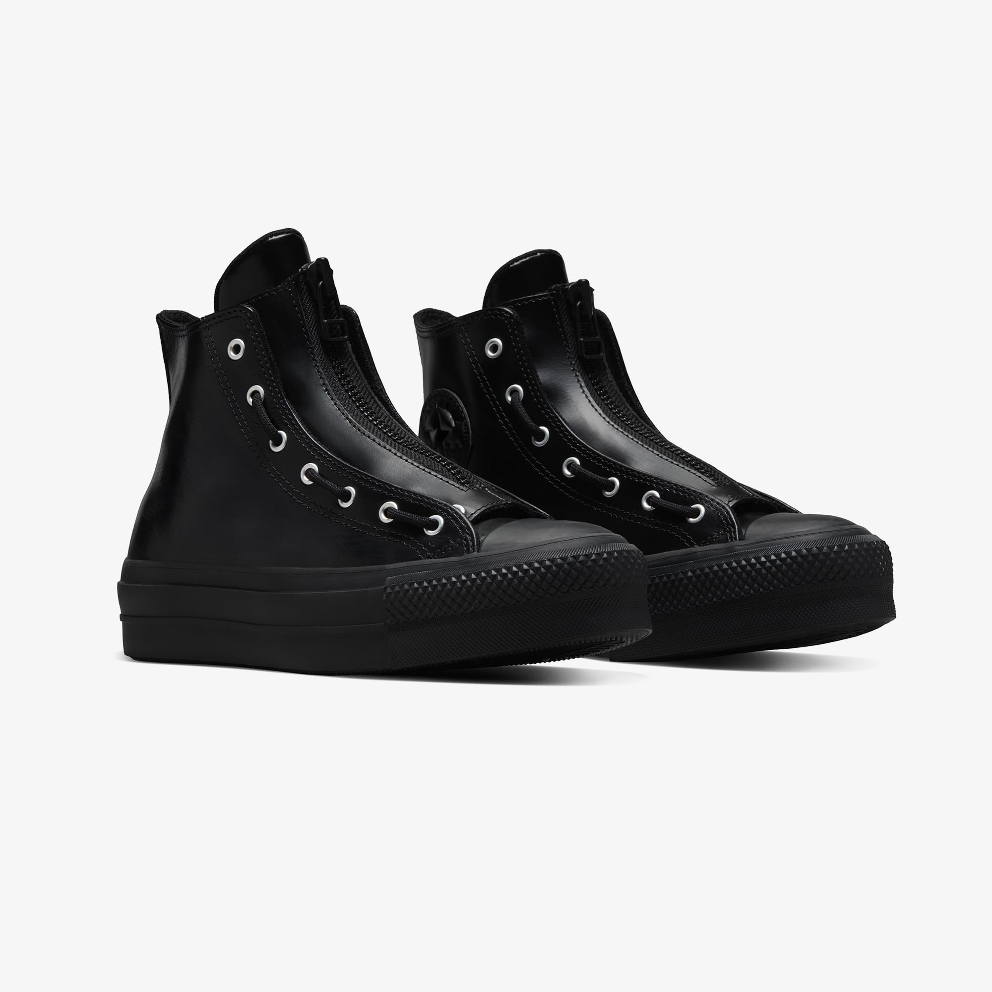 Converse Chuck Taylor All Star Lift Kadın Siyah Deri Bot - Görsel 3