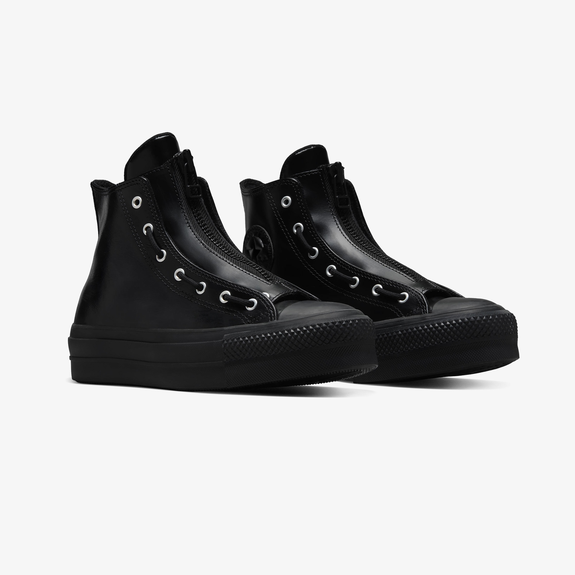 Converse Chuck Taylor All Star Lift Kadın Siyah Deri Bot