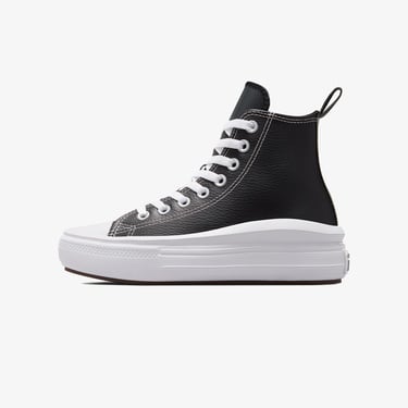  Converse Chuck Taylor All Star Move Platform Genç Siyah Deri Sneaker