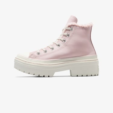  Converse Chuck Taylor All Star Lugged Heel Kadın Pembe Deri Platform Bot