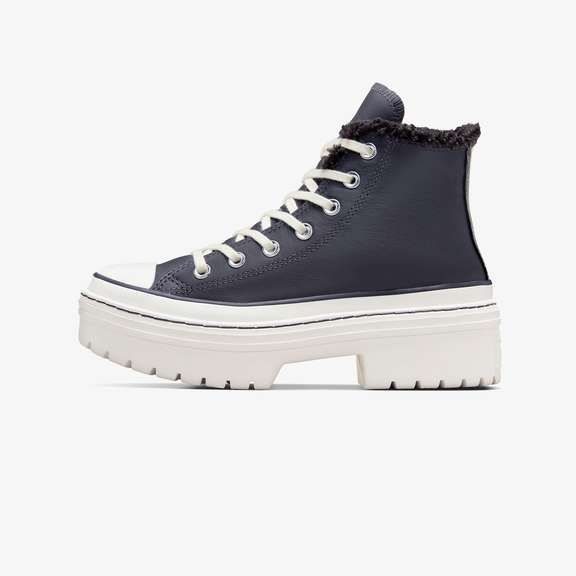Converse Chuck Taylor All Star Lugged Lift Kadın Lacivert Deri Platform Bot