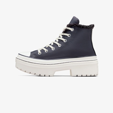  Converse Chuck Taylor All Star Lugged Lift Kadın Lacivert Deri Platform Bot