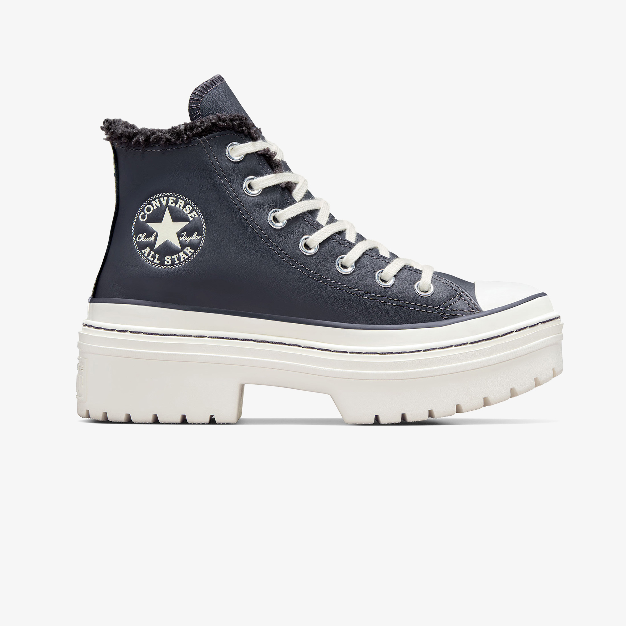  Converse Chuck Taylor All Star Lugged Lift Kadın Lacivert Deri Platform Bot