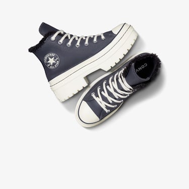  Converse Chuck Taylor All Star Lugged Lift Kadın Lacivert Deri Platform Bot