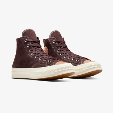  Converse Chuck 70 Taylored Lux Unisex Kahverengi Deri Sneaker