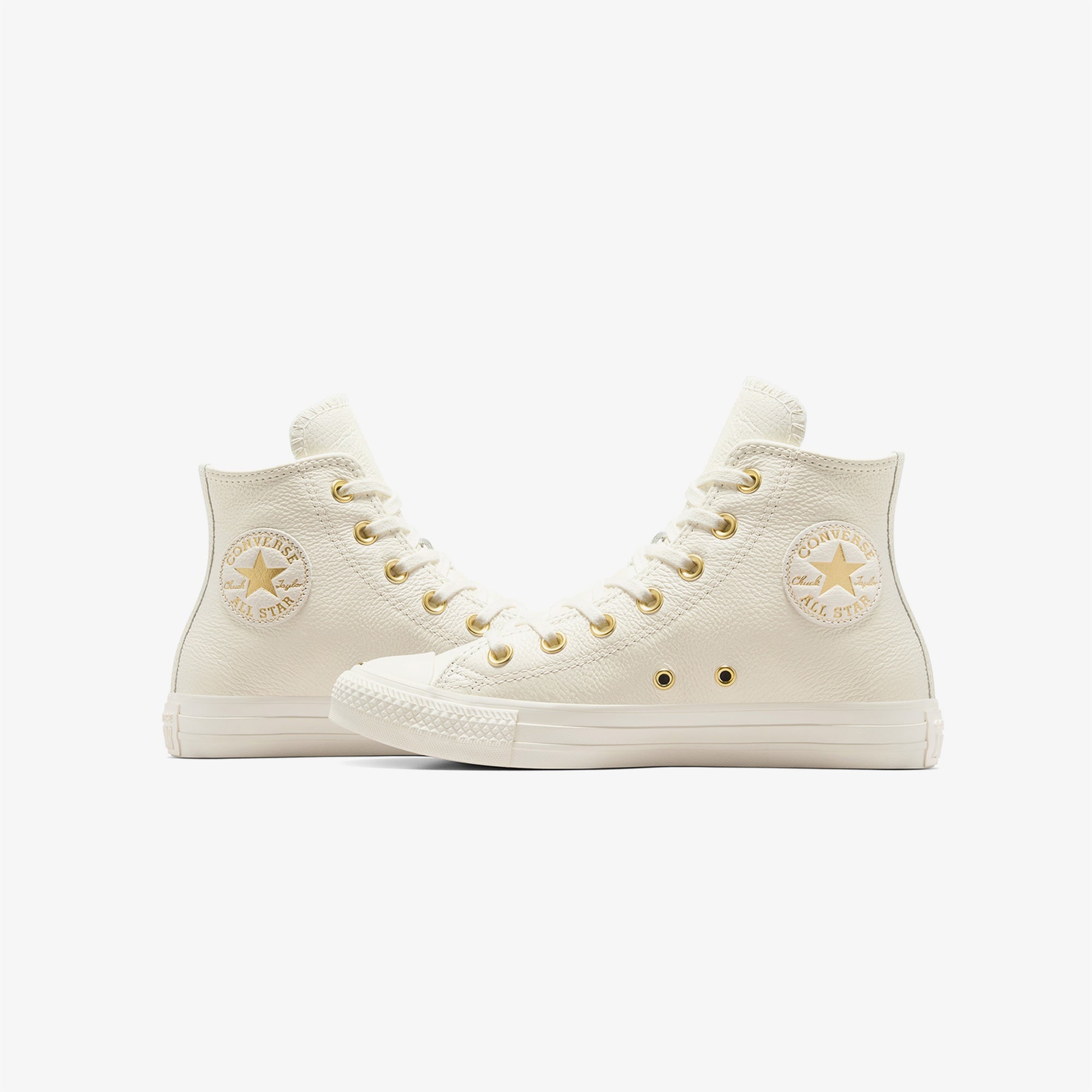 Converse Chuck Taylor All Star Kadın Krem Deri Sneaker
