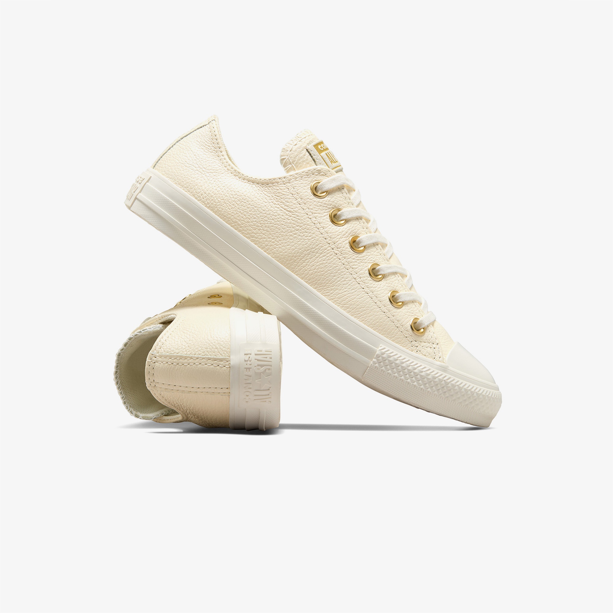 Converse Chuck Taylor All Star Kadın Krem Deri Sneaker