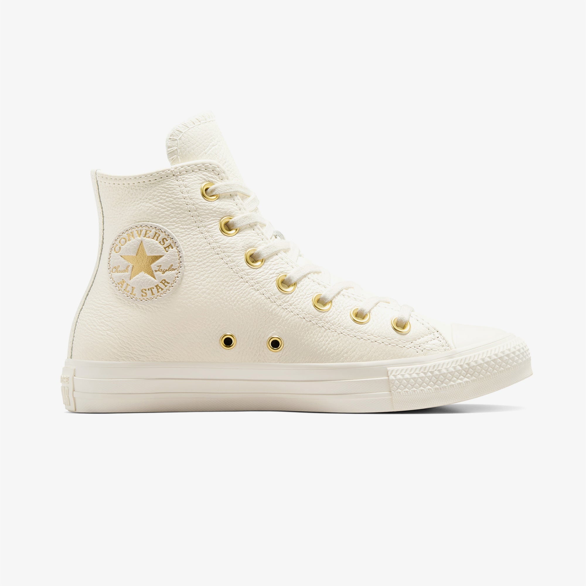Converse Chuck Taylor All Star Kadın Krem Deri Sneaker