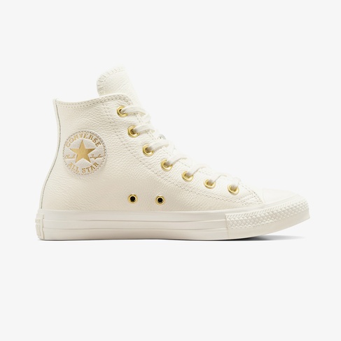  Converse Chuck Taylor All Star Kadın Krem Deri Sneaker
