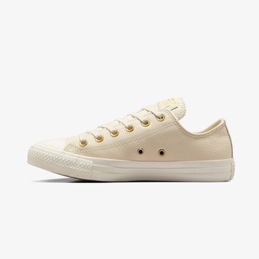  Converse Chuck Taylor All Star Kadın Krem Deri Sneaker