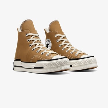  Converse Chuck 70 Plus Unisex Kahverengi Platform Sneaker
