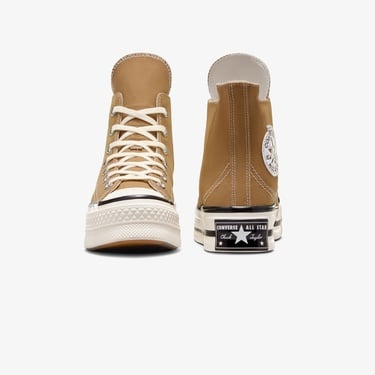  Converse Chuck 70 Plus Unisex Kahverengi Platform Sneaker