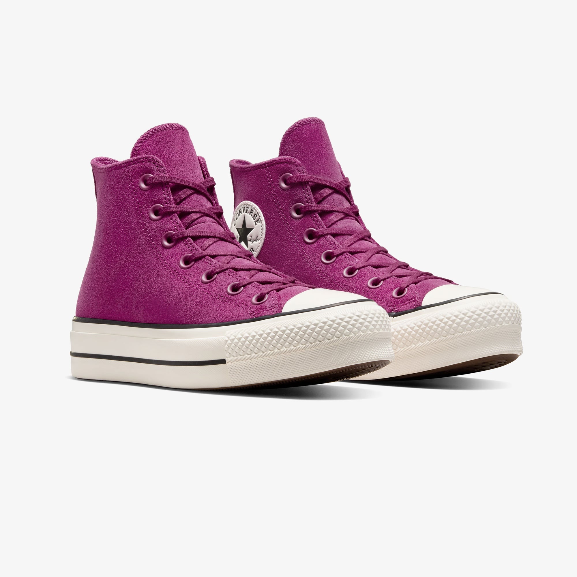 Converse Chuck Taylor All Star Lift Kadın Mor Süet Platform Sneaker