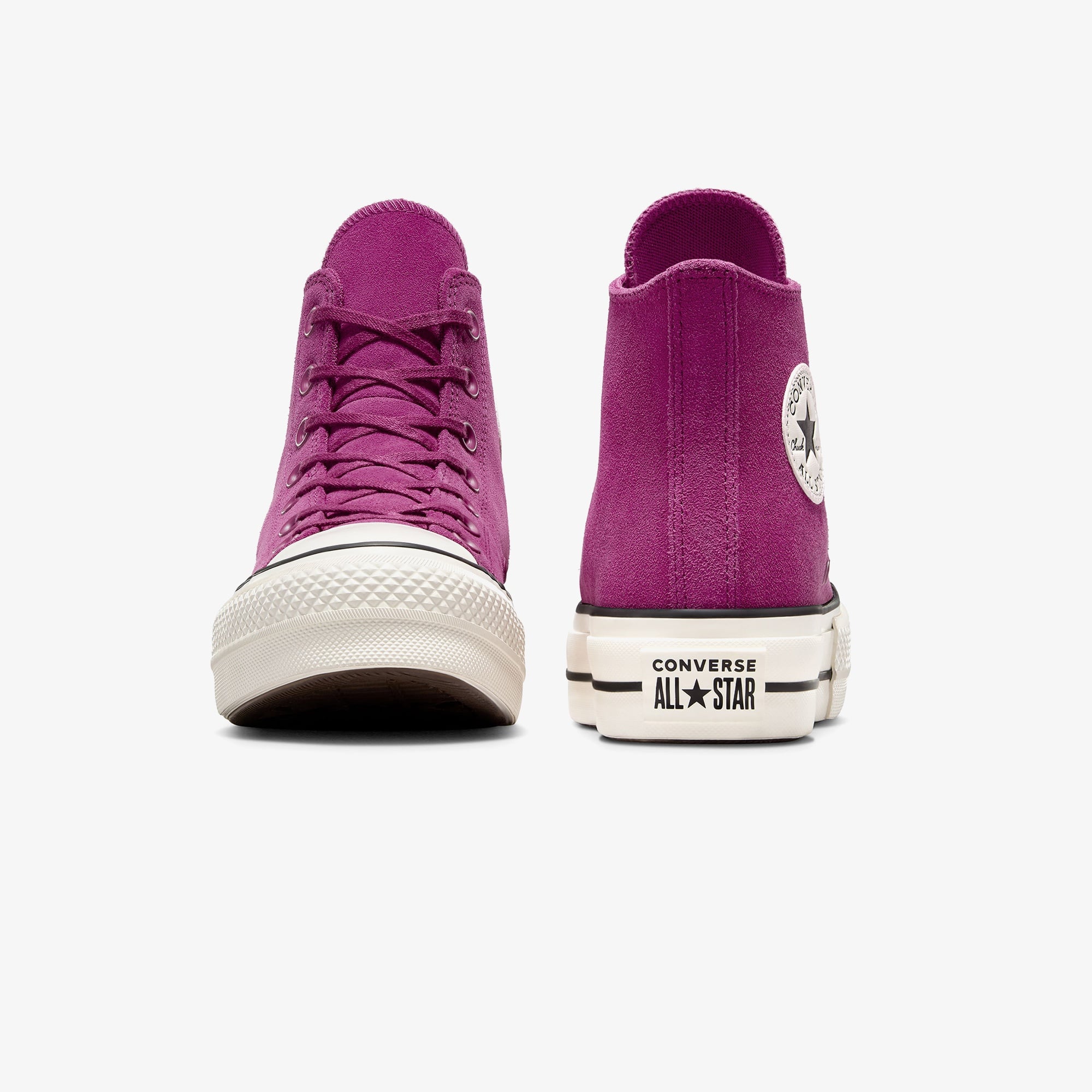 Converse Chuck Taylor All Star Lift Kadın Mor Süet Platform Sneaker