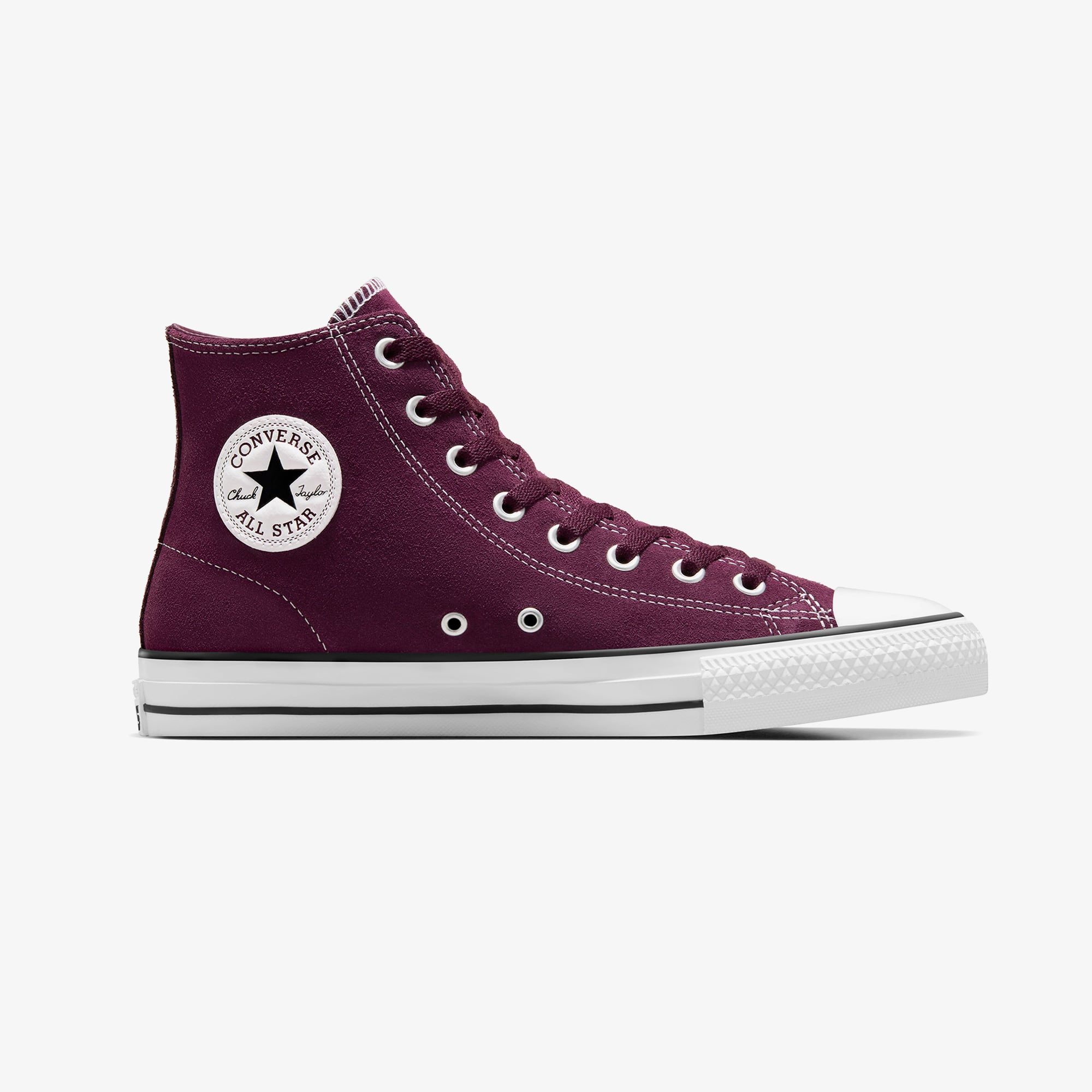 Converse Chuck Taylor All Star Pro Unisex Bordo Süet Sneaker - Görsel 2