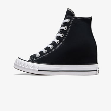  Converse Chuck Taylor All Star Wedge Kadın Siyah Platform Sneaker