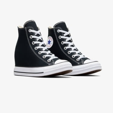  Converse Chuck Taylor All Star Wedge Kadın Siyah Platform Sneaker