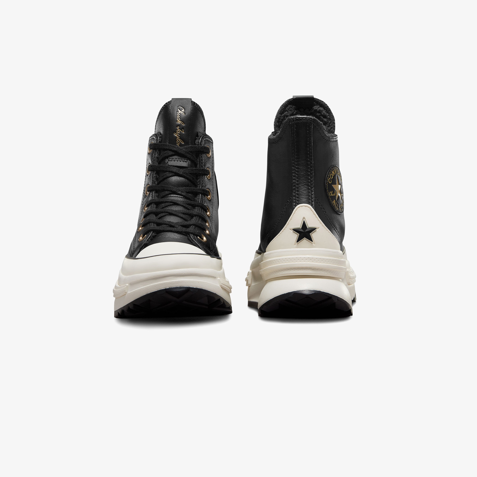 Converse Run Star Legacy CX Unisex Siyah Deri Platform Sneaker