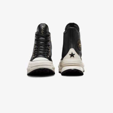  Converse Run Star Legacy CX Unisex Siyah Deri Platform Sneaker