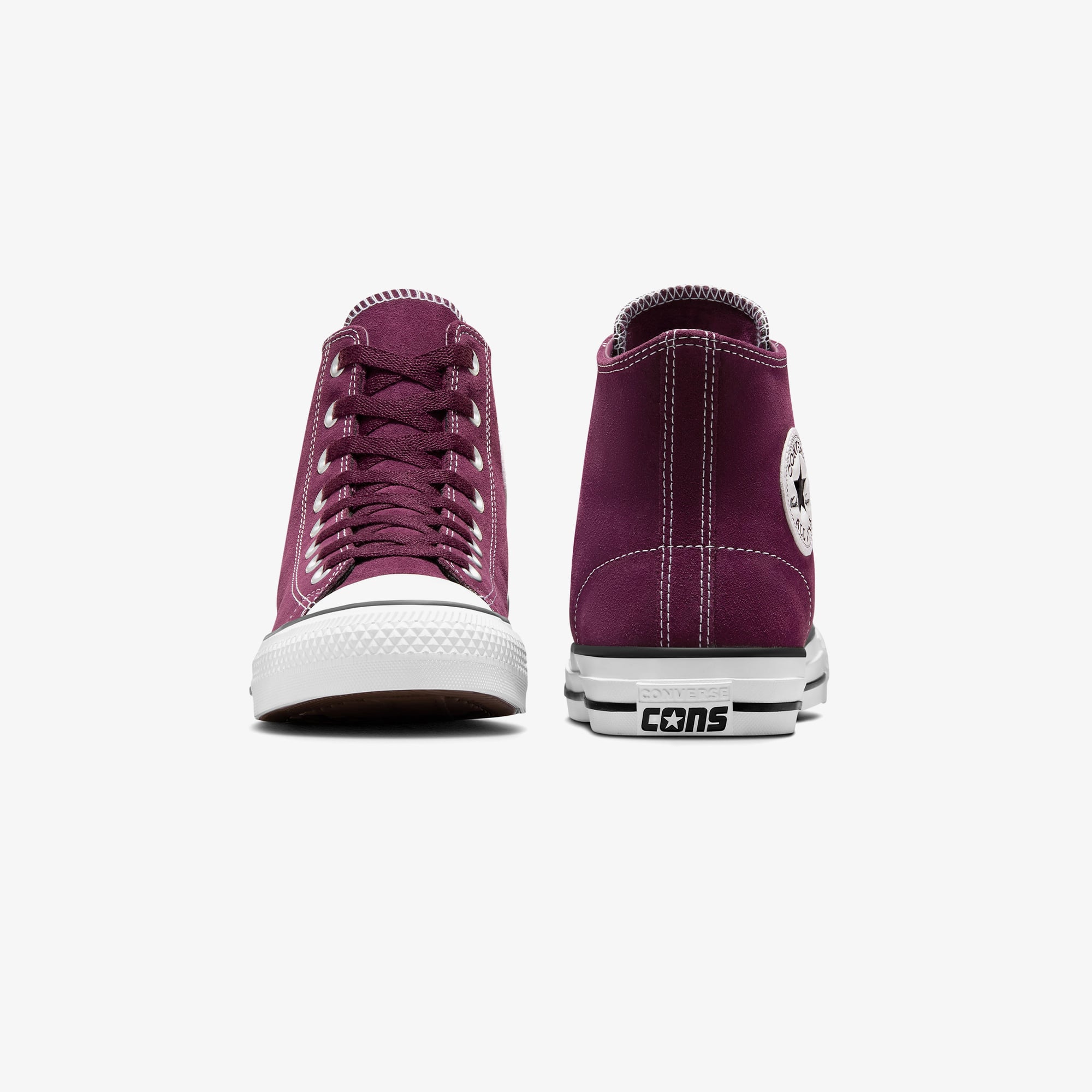 Converse Chuck Taylor All Star Pro Unisex Bordo Süet Sneaker - Görsel 4
