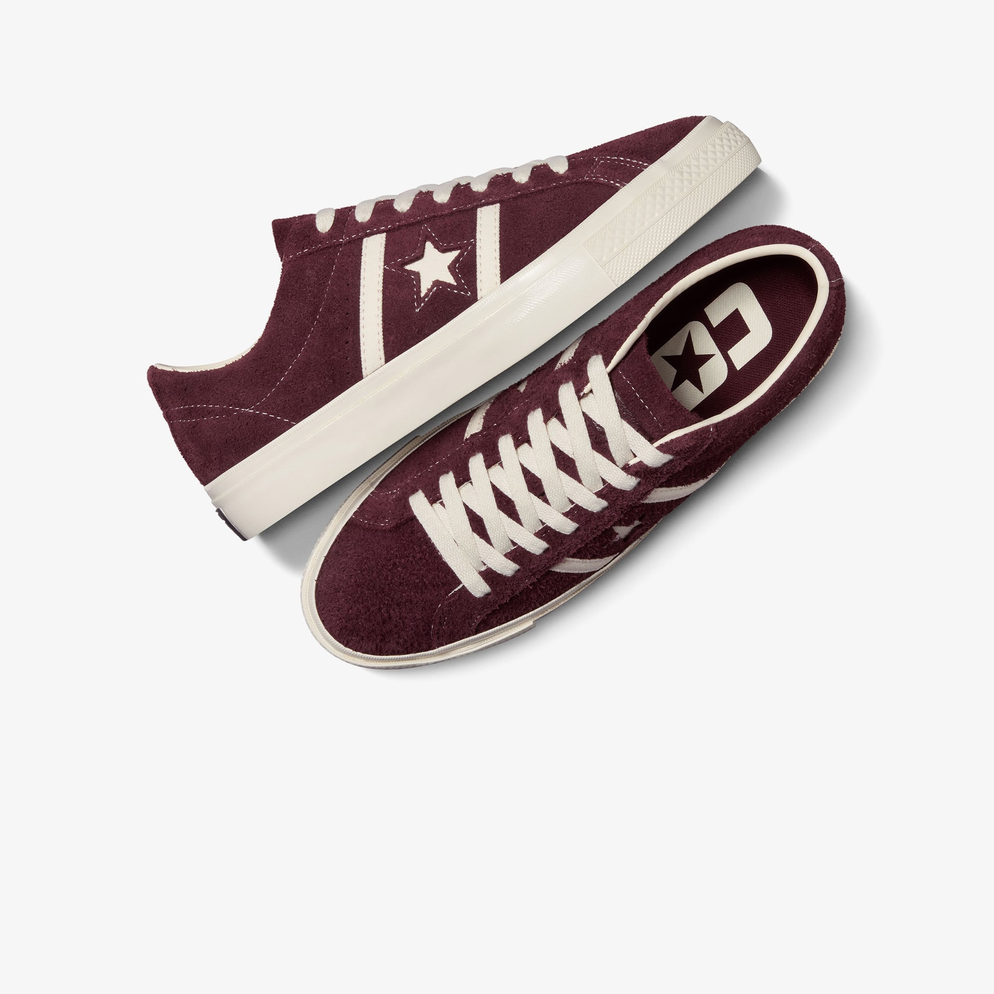 Converse One Star Academy Pro Unisex Bordo Süet Sneaker - Görsel 8