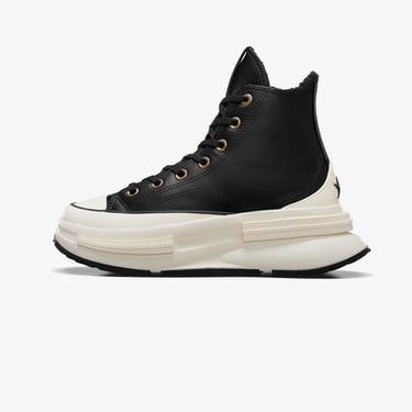  Converse Run Star Legacy CX Unisex Siyah Deri Platform Sneaker