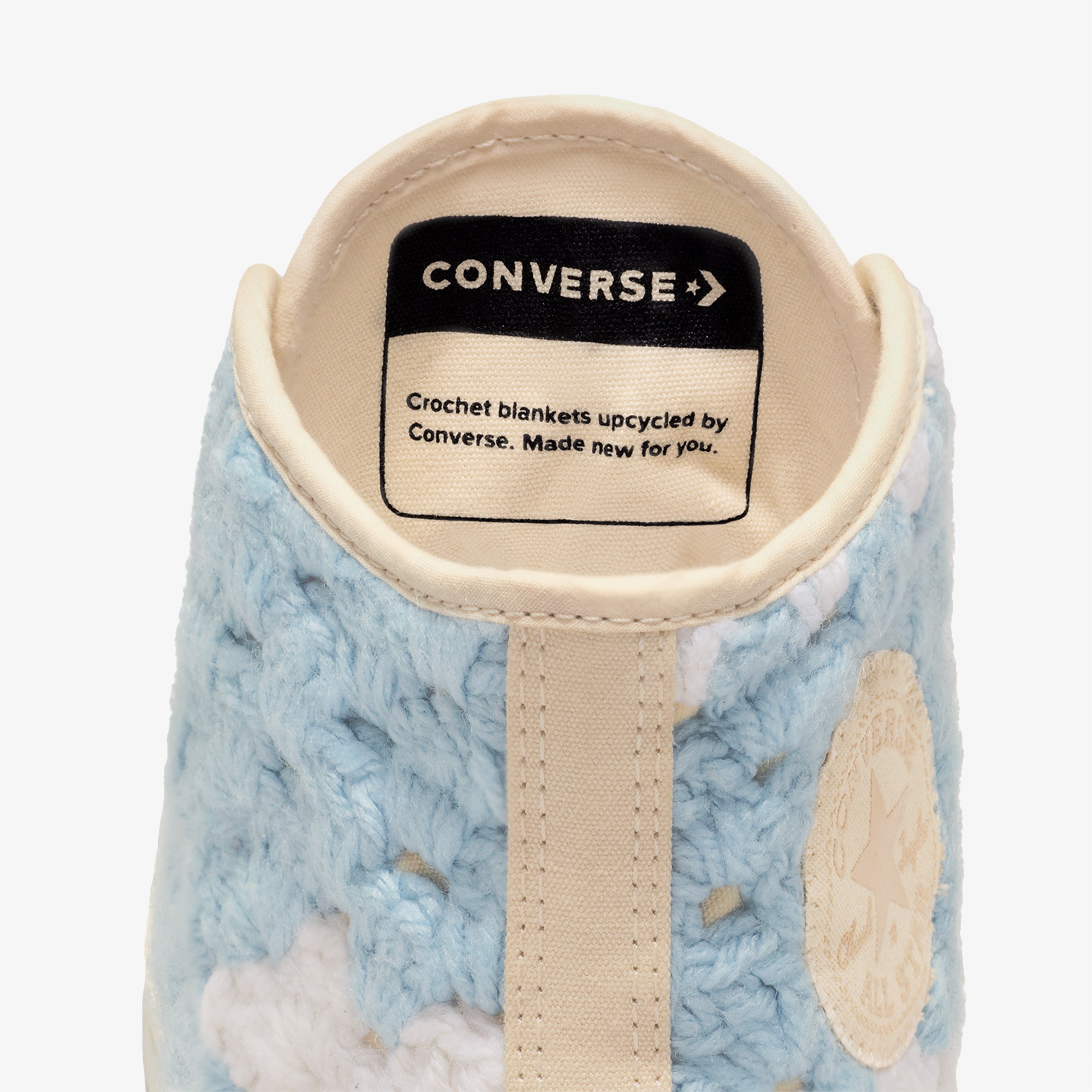 Converse Upcycle Crochet Blankets Chuck 70 Unisex Mavi Sneaker