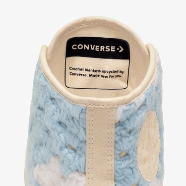  Converse Upcycle Crochet Blankets Chuck 70 Unisex Mavi Sneaker