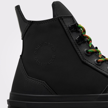 Converse x Daily Paper Chuck 70 De Luxe Squared Unisex Siyah Platform Sneaker