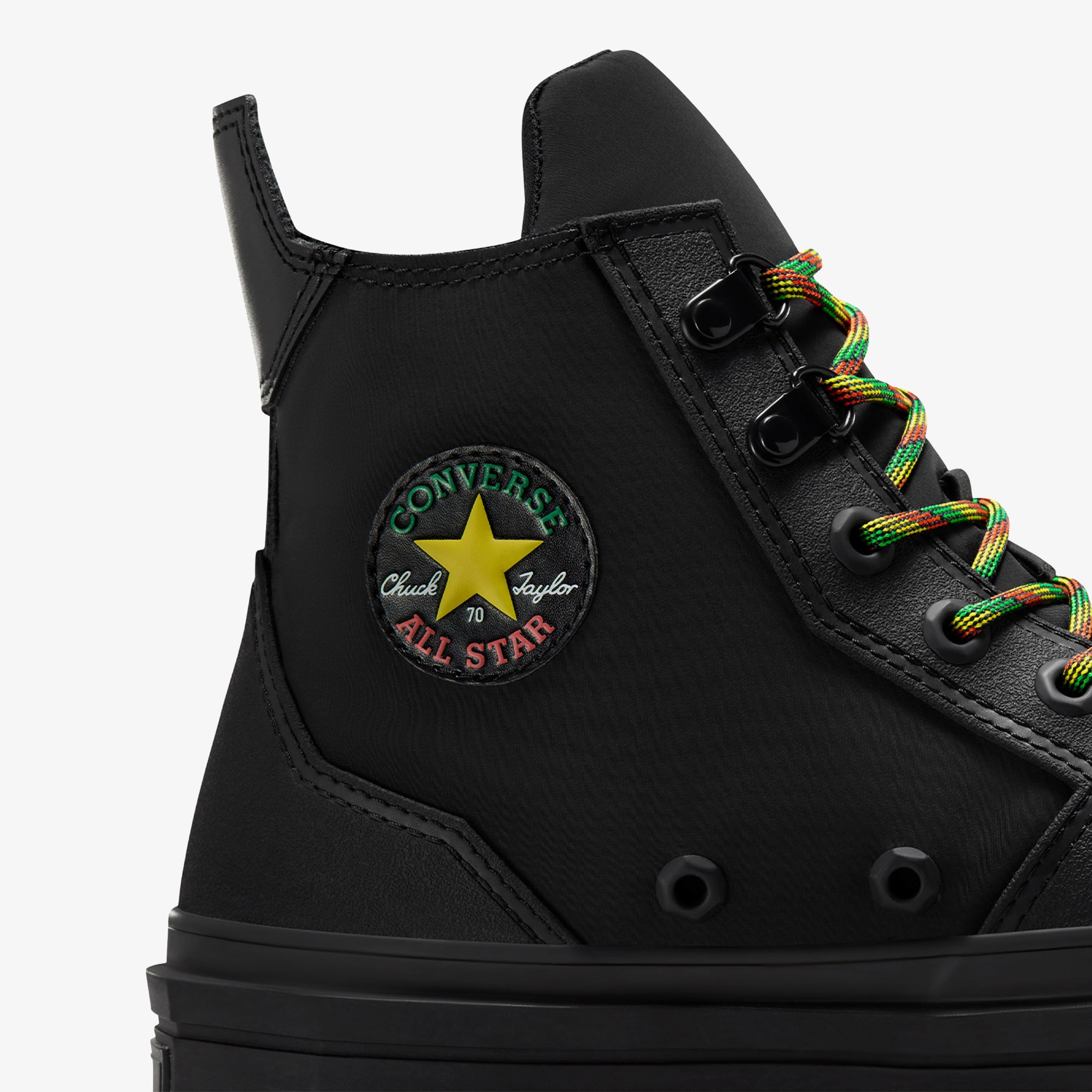 Converse x Daily Paper Chuck 70 De Luxe Squared Unisex Siyah Platform Sneaker